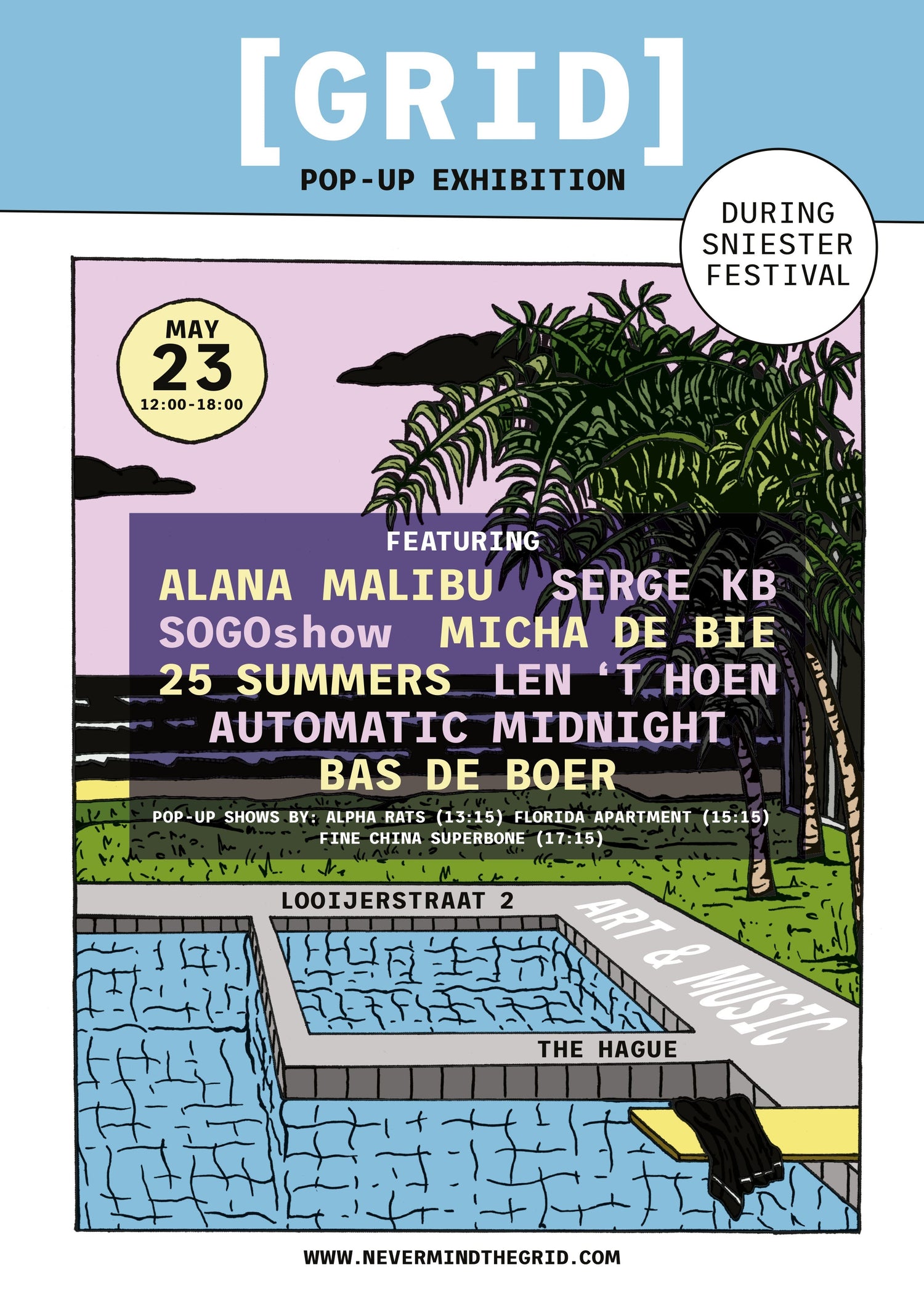 Pop-up exhibition during Sniester festival