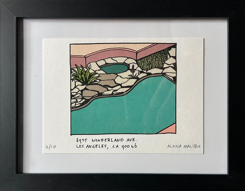Wonderland ave Framed