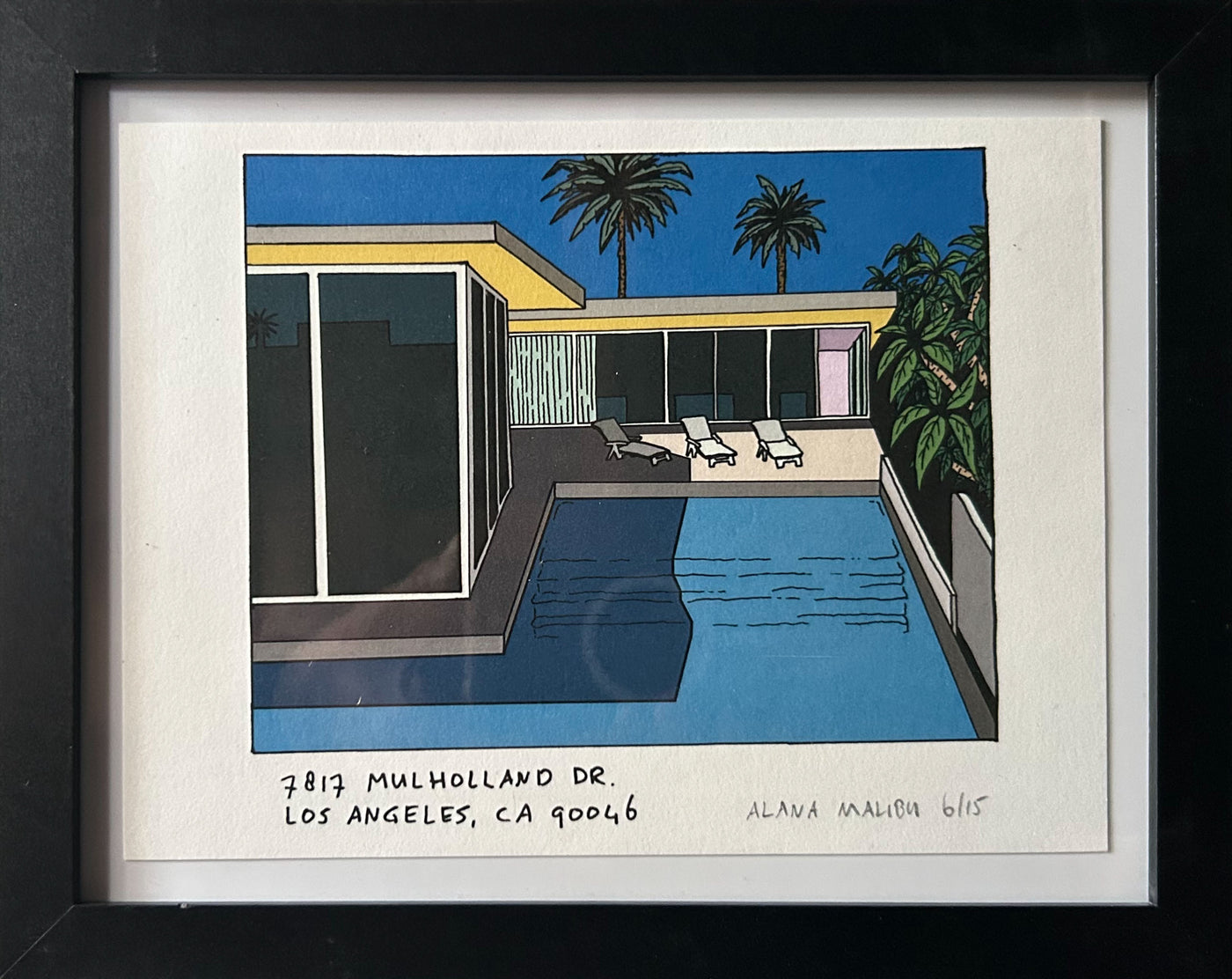 Mulholland drive Framed
