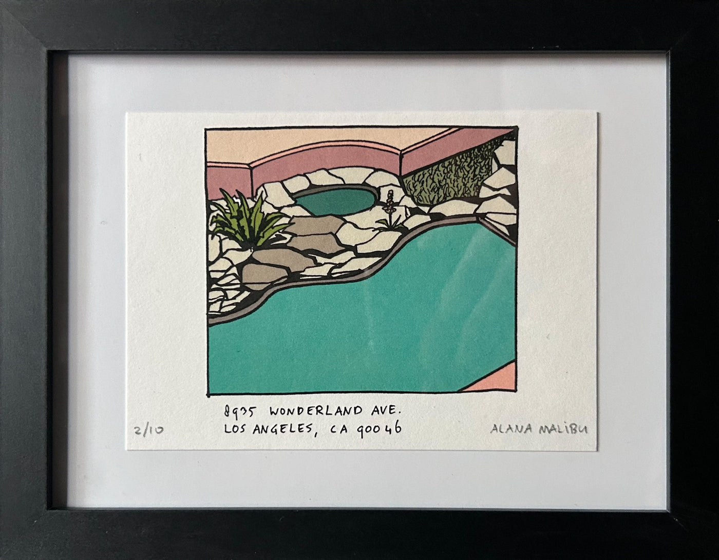 Wonderland ave Framed