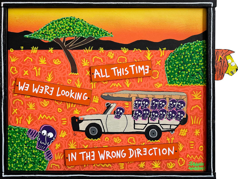 LOOKING FOR THE BIG FIVE – LION – Painting
